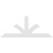 Ekena Millwork Richland Architectural Grade PVC Gable Bracket, 84"W x 35"H x 2"D x 6"F, 10/12 Pitch GBP084X35X0206RIC00 - alternate 2